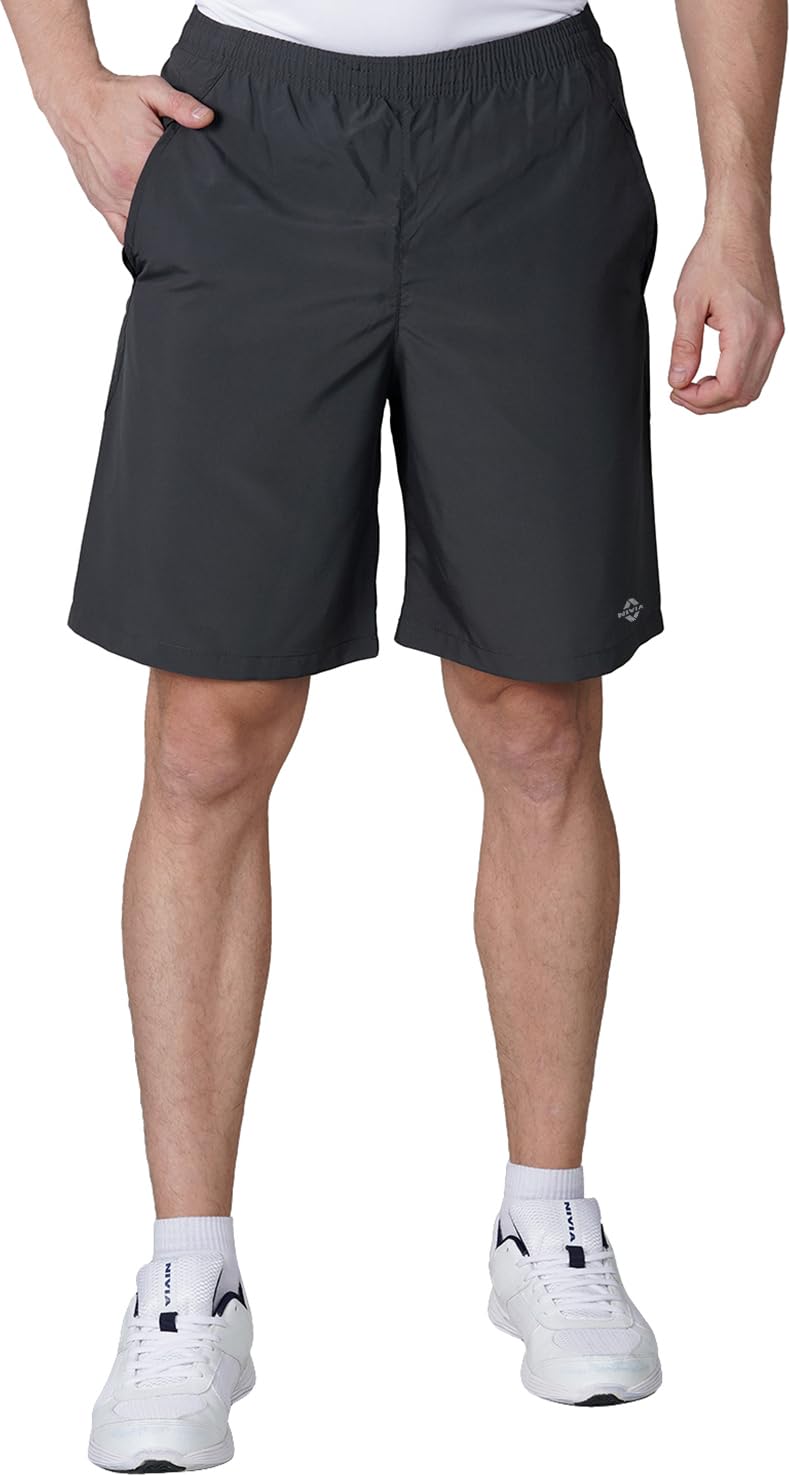 Nivia Training_5 Shorts for Men | Shorts for Gym | Sports Shorts | Running Shorts (D.Grey,S)-image-38