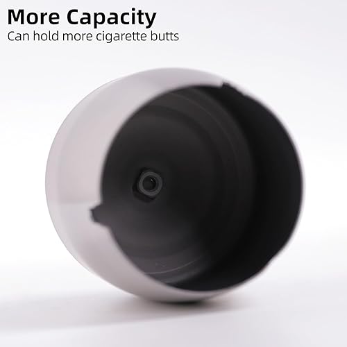 Miniatura 73 de Cenicero con tapa para cigarrillos, de acero inoxidable, sin humo, sin olor, resistente al viento, ceniceros para el hogar, oficina, mesa, exterior