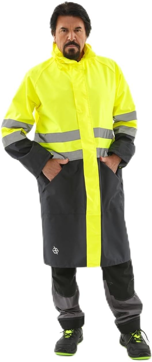 Safety Raincoat ALBATROSS PLUS Long Hooded Waterproof Emergency Rain Jacket Poncho for Men Women Adults