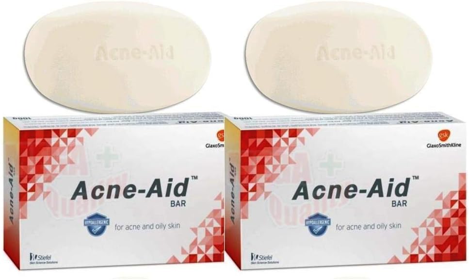 2 x 100g STIEFEL ACNE-AID SOAP BAR DEEP PORE CLEANSING PIMPLE OILY SKIN FACE AID