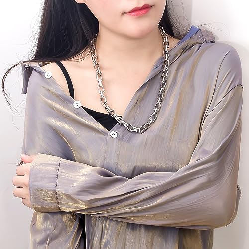 H&Beautimer Men 925 Sterling Silver Necklace Round Lock Box Chain 9MM/10MM TO Clasp Rolo Link Chain Women Cuban Link Chain 18 To 30 Inches Hip Hop Jewelry Gift3