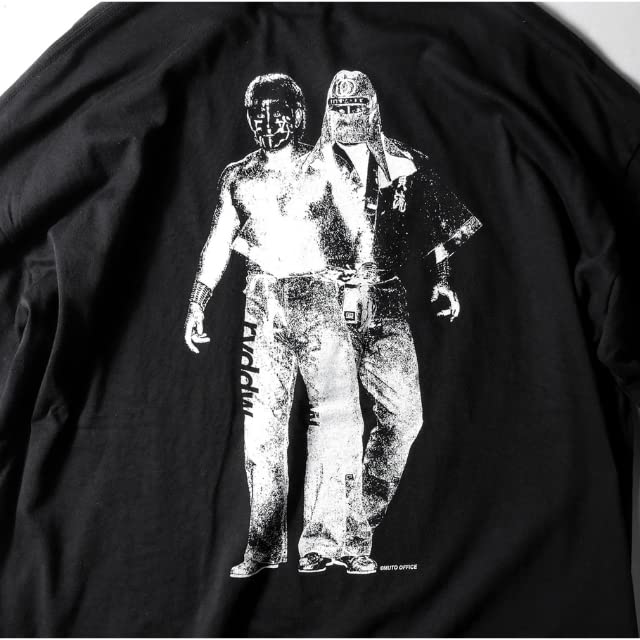 Amazon.co.jp: グレートムタ × リバーサル 限定コラボ Tシャツ 黒 L 