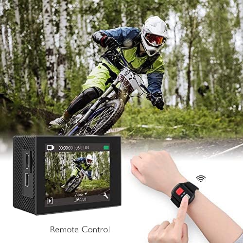 AKASO EK7000 Pro 4K Action Camera - Touch Screen EIS Adjustable View Angle 40m Waterproof Camera Remote Control Sports Camera with Helmet Accessories Kit