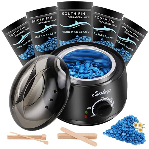 Waxing Kit Wax Warmer Easkep - Wax Kit Hair Removal 6 Adjustable ...