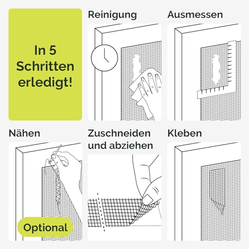 Teleskop-Fliegengitter Mit Rahmen Zum Klemmen Für  Produktbild-Vorschau 3