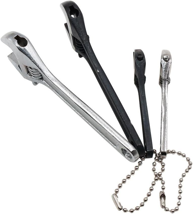 SagaSave 6 Sizes Optional Spanner Hand Wrench Repair Tool Adjustable Shock Universal Carbon Steel for Most Coil Over Shock Adjustments(White,300mm/11.8in)