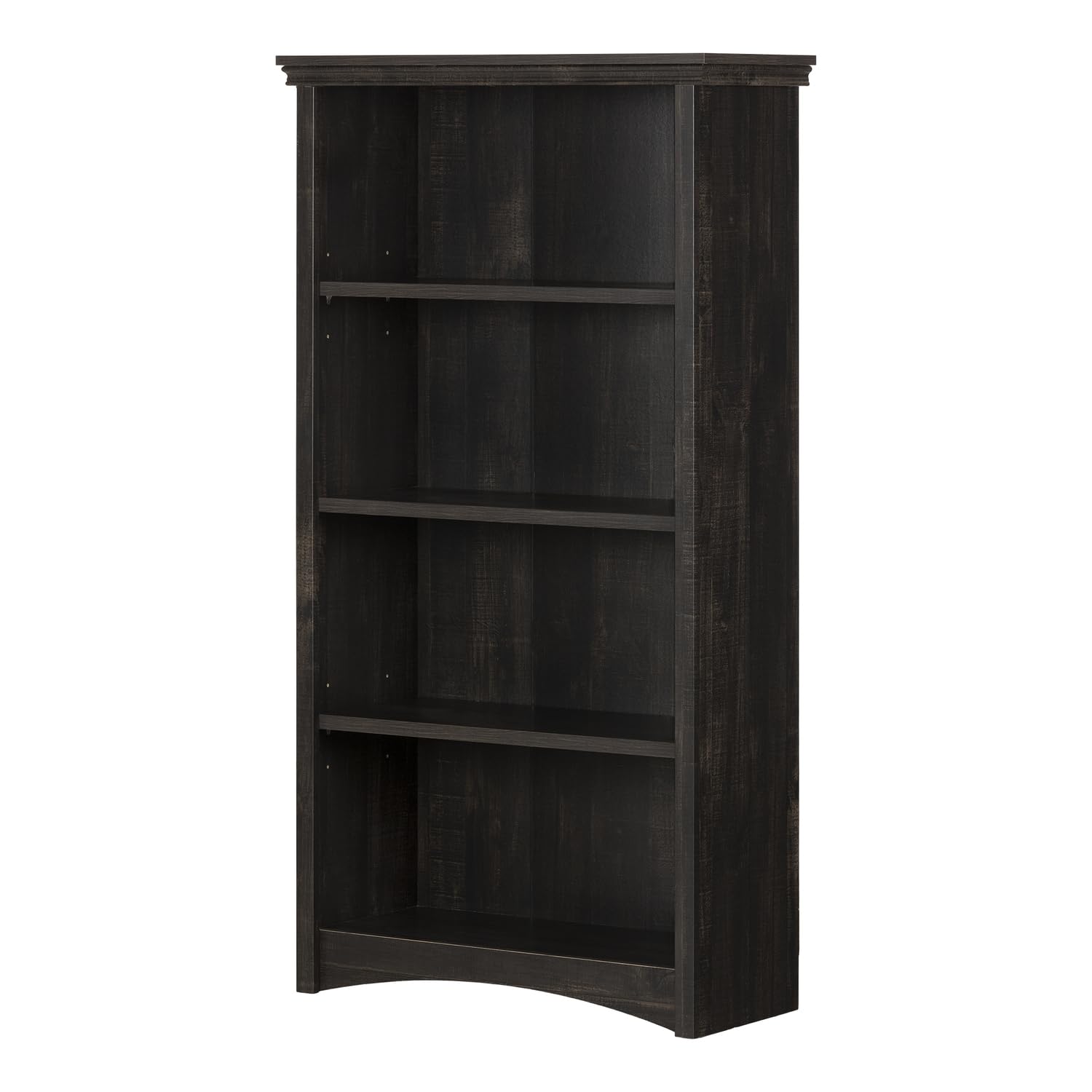 South Shore Paso 1 Estante – Estantería Para Libros, Pure Black