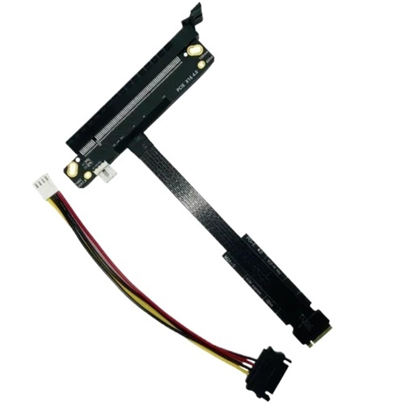 64Gbps M.2 NVMe na PCIE x16 4.0 kabel adapter graficzny GPU M.2M Key-M SSD na PCI-E 4.0 X4 ES CPU Riser Jumper Extender