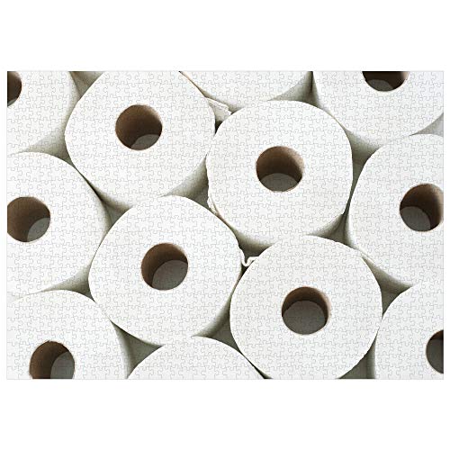 Funwares TP Hoarding Puzzle de Rompecabezas, 1000 Piezas, Humor Divertido de Papel Higiénico | 27 x 19 pulgadas terminado, Humor de Cuarentena Divertida, Regalo Desafiante para Adolescentes, Adultos y Coleccionistas miniatura 6