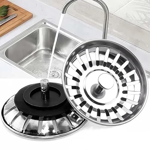 Colador para fregadero de cocina de acero inoxidable miniatura 4