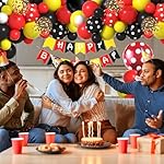 Red Black Yellow Theme Balloons Garland Arch Kit, 110Pcs Cartoon Mouse Birthday Party Decorations Balloons Party Kids ​Birthday Party Decorations Supplies - Image 5