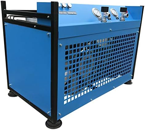 HPDMC 7.5HP High-Pressure Air Compressor - 265L/Min / 9.5 CFM - 4500 PSI / 300 Bar - 230 Voltage / 60Hz / 3-Phase - 2-Ports Diving Compressed Air Charging System