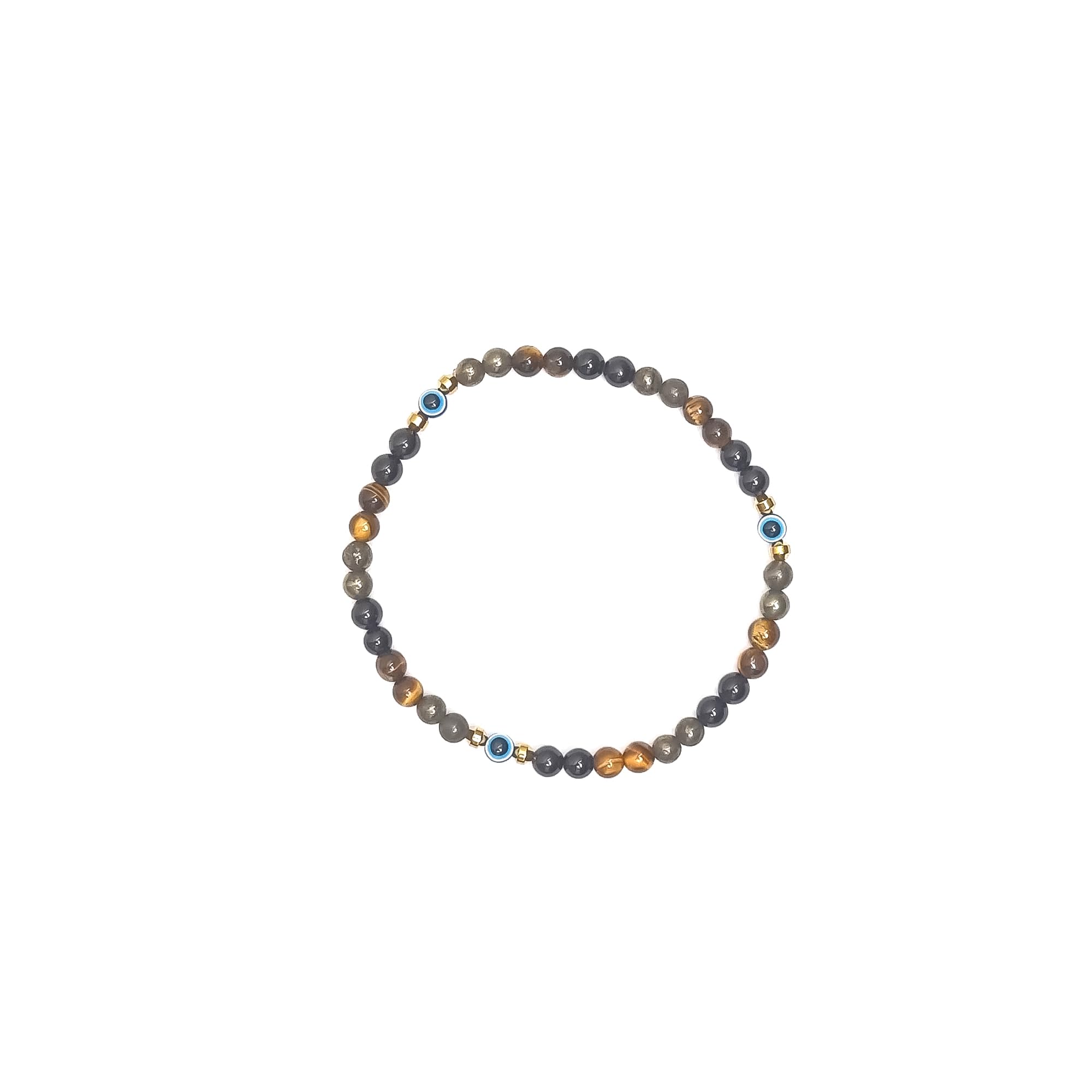 Feng-Shui Natural Crystal Anklets Beads Energized and Affirmed Combo Stone Anklet, Beauty Enhancement, Jewellery for woman and Girls (Triple Protection)-image-45