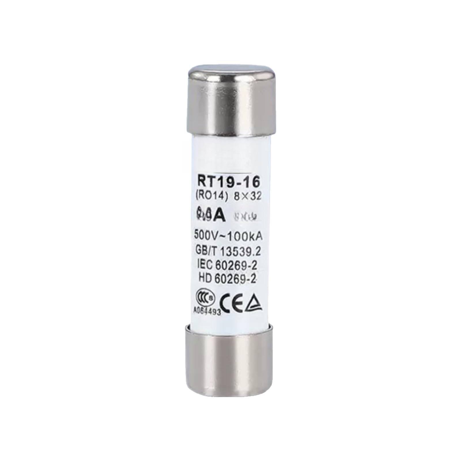 Tube fusible en céramique RO19-16 8X32MM 0,5A-16A 500V(1A)