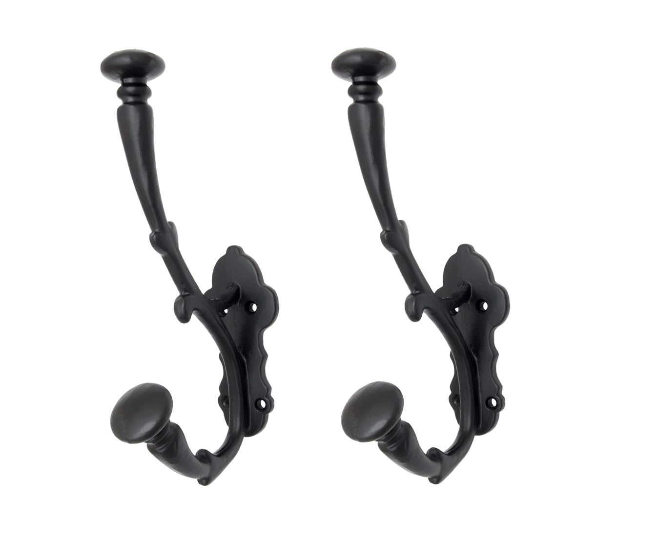 (RES)Metal Wall Hook Hanging Plant Bracket | Decorative Straight Plant Hanger for Pots Bird Feeders, Planters, Lanterns Cotton Wind Chimes Indoor and Outdoor Hanger (Pack Of 2, Helmet 1 Black)-image-44