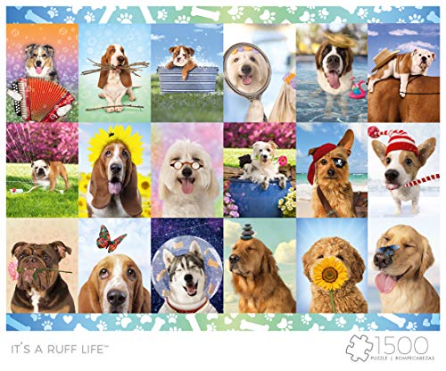 MELARQT Buffalo Games - It's a Ruff Life - 1500 Piece Jigsaw Puzzle, Multicolor - Image 2