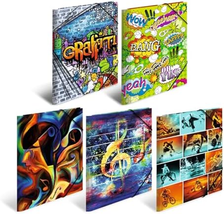 HERMA Postmappen A4 Gelb - 3 Stück Sammelmappen Mit Gummizug Für Schule & Büro