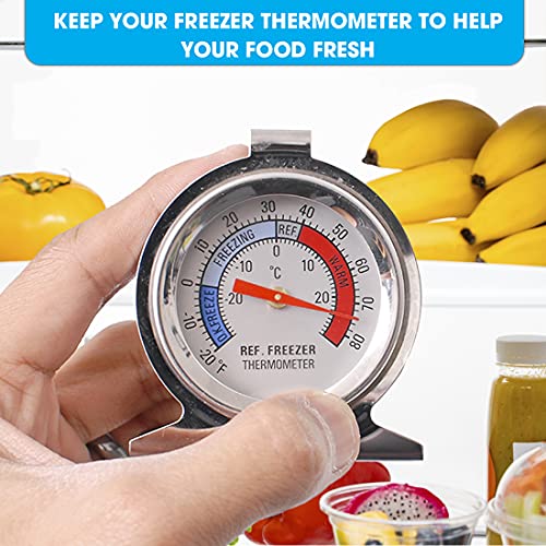 Termômetro congelador de geladeira SuReady com mostrador grande conjunto 2 – Monitore a temperatura