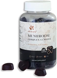 Lion's Mane Mushroom Complex Gummies,12 in 1 Powerful Mushroom - Malitake, Shiitake, Reishi, Cordyceps, Chaga, Turkey Tail, White Button, Black Fungus, Royal Sun,| Energy | Mood | Focus for Men Women