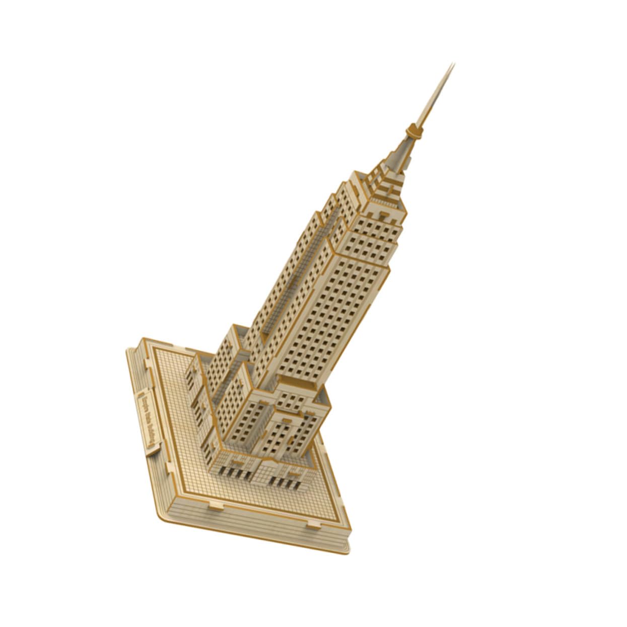 Puzzle 3D en Bois pour Garçon et Filles Gratte-Ciel Célèbre, Modèle à Assembler, Jeu Éducatif Manuel, Décoration Architecturale, Jouet Créatif Adapté aux Garçon et Filles