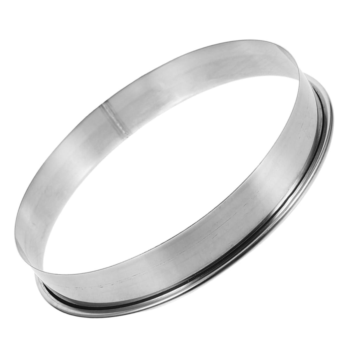 Alipis Nonstick Stainless Steel Pizza Topping Ring Round Baking Mold for Even Distribution of Toppings for Muffins Cookies and Pastries Safe and Easy to Use