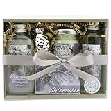 Geschenkset für Weihnachten Pflegeset Weihnachtszeit mit 100g Schafmilchseife, 75ml...