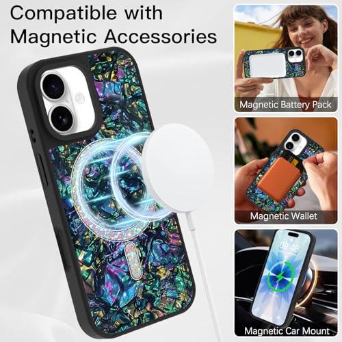 Coque d'ormeau irisée opalescente pour iPhone 17 protection antichoc