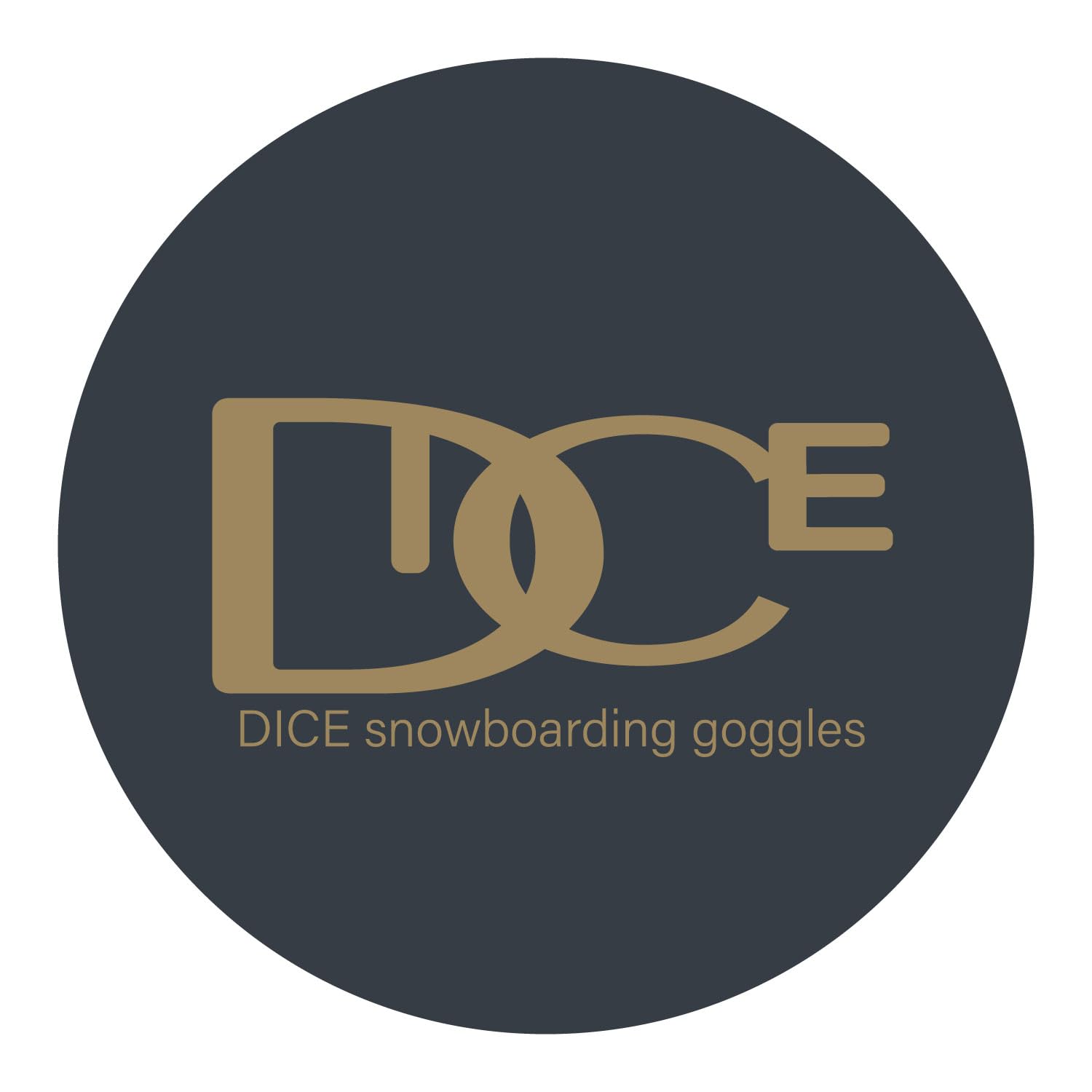 Amazon | [ダイス] 日本製 サークルロゴ ステッカー GRY(ブラック) M