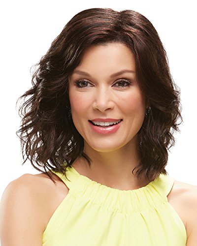 Scarlett Petite Cap Color 24B22 CRÃˆME BRULE - Jon Renau Wigs Women's Synthetic Mid-Length Beach Waves Lace Front SmartLace Natural Hairline