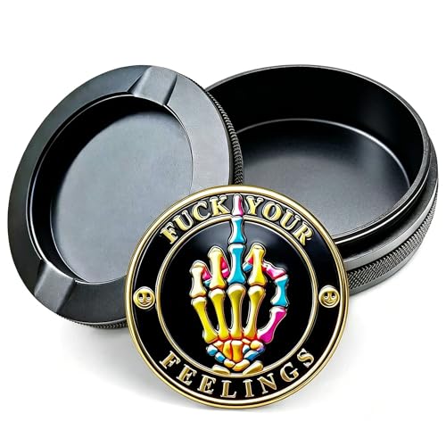 Image of Metal Can | Metal Container | Pouch Container | Small Storage Tin (Bone Hand)