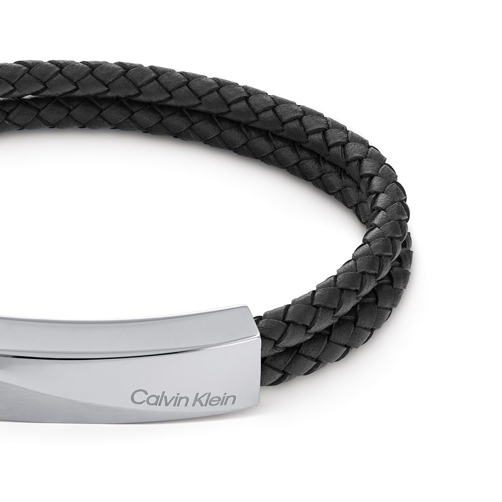 Calvin Klein Geflochtenes Lederarmbämder für Herren Kollektion WRAPPED & BRAIDED
