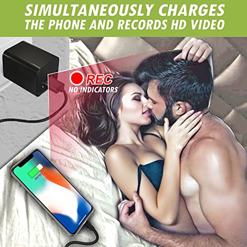 DIVINEEAGLE Mini Spy Camera Hidden Camera Charger | Secret Camera 1080p Full HD | Small Hidden Nanny Camera | Surveillance Camera | USB Charger Camera | Hidden Spy Cam | Hidden Cam - Image 3