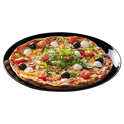 Luminarc Friends Time Plato Pizza Vidrio Negro Cover