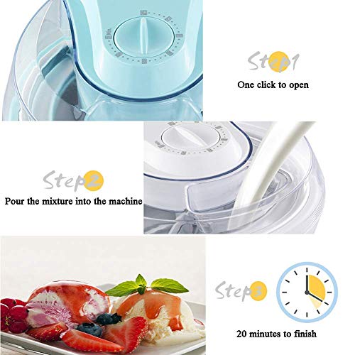 IW.HLMF Vollautomatische Frozen Fruit Eismaschine Home, Softeismaschine, gesunde Mini Iced Dessert Maker Kids – Bild 4