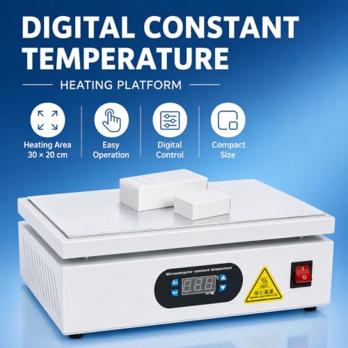 Envolvedora manual de celofán de 1000 W con placa calefactora ajustable 3