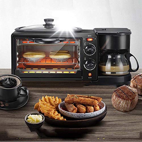Startseite Multi-Funktions-DREI-In-One Frühstück Maschine Kaffee Ofen Toaster für Gewerbe Mini Elektro-Ofen Omelette