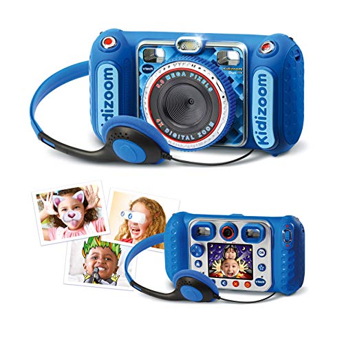VTech KidiZoom Duo DX Appareil Photo Numérique Enfant 10 en 1 Photo Selfie Vidéo Écran Couleur Lecteur MP3 Casque Audio Cadeau Enfant de à Contenu en Français - vue 3