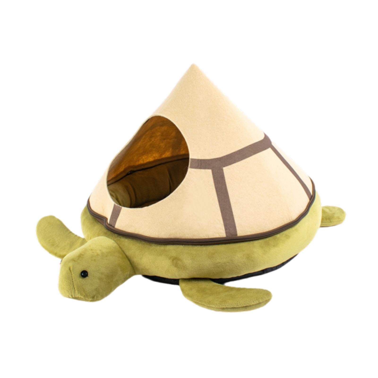 Panier pour chat en forme de tortue de mer peluche amovible