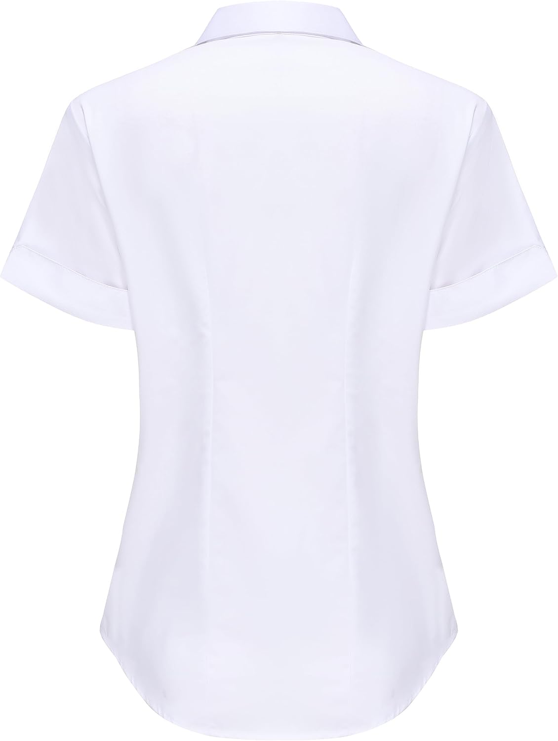 Womens White Button Down Shirt, Wrinkle-Free Dressy Work Blouses, Business Casual Button Up Shirt for Women - Image 4