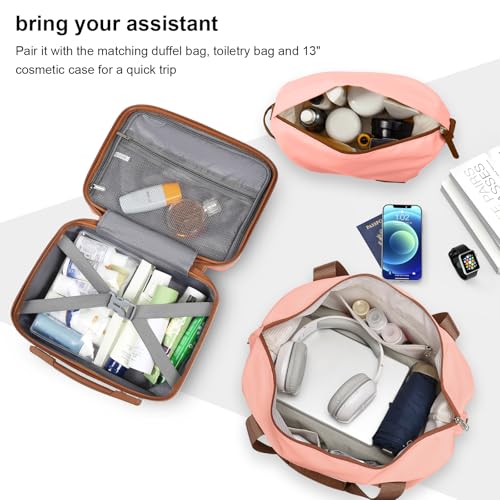 Image of Joyway Luggage Set 7 Piece Suitcase Sets with Spinner Wheel,Hardside Expandable Travel Laggage with TSA Lock(18 /20 /24 /28 Pink)