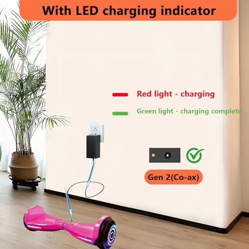 Image of 29.4V Charger for Razor Hoverboard Compatible with Razor Hovertrax 1.5 15156208 1515608 15156252 Hover trax Prizma 15156257 15156239 15156297 15174101 Power Adapter Cord