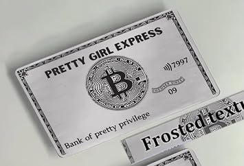4PC - Pretty Girl Express Rectangle Card Vinyl Skin Stickers for Key, Debit, Bank, Credit 4PCS American Centurion Black Card AKA Pretty Privilege Small Chip