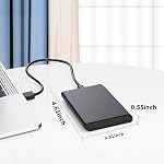 Portable External Hard Drive,USB-C,HDD USB 3.0,for Windows, Mac,Android,TV,Phone,Laptop,Desktop,PS4,Xbox One X/S, Xbox 360, Xbox Series X/S (HDD2-250G)