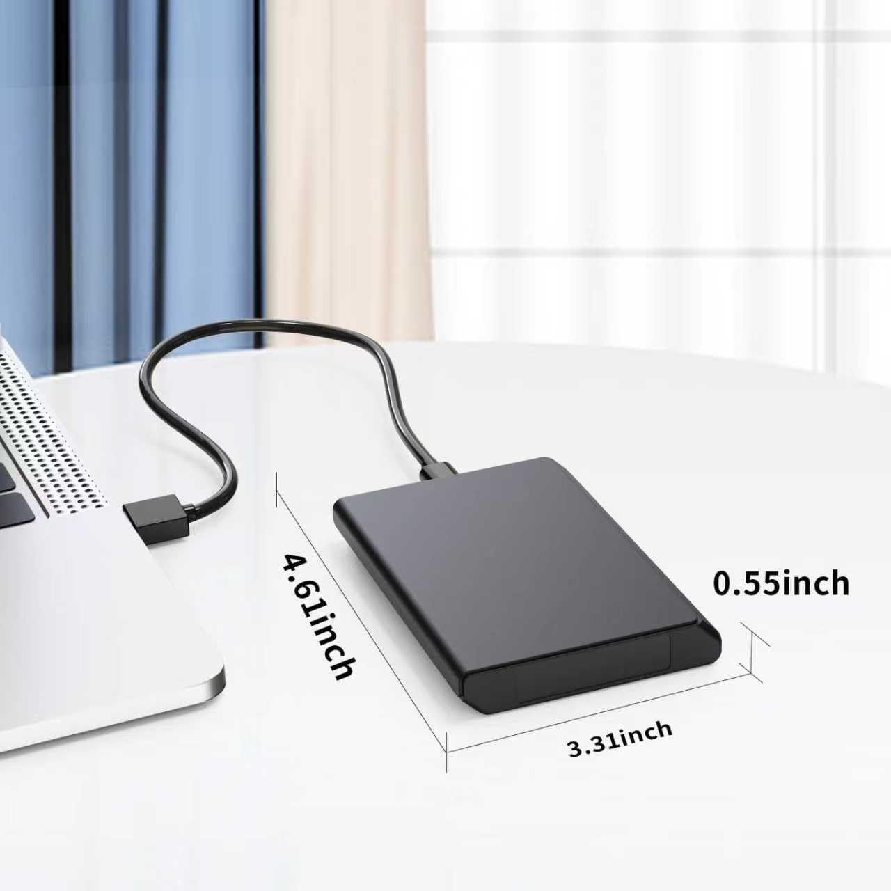Portable External Hard Drive,USB-C,HDD USB 3.0,for Windows, Mac,Android,TV,Phone,Laptop,Desktop,PS4/5,Xbox One X/S, Xbox 360, Xbox Series X/S (HDD2-500G) — view 6