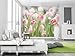 Produktbild Komar Fototapete SECRET GARDEN | 368 x 254 cm | Tapete, Wand, Dekoration, Wandbelag, Wandbild, Wanddeko, Tulpen, Tulpenblüten, Tulpenstrauß | 8-708