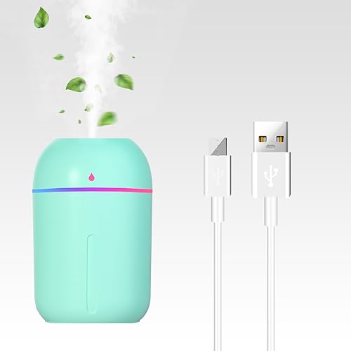 Miniatura 7 de Humidificador pequeño para plantas, humidificadores portátiles para dormitorio, escritorio personal, mini humidificador, humidificadores USB para