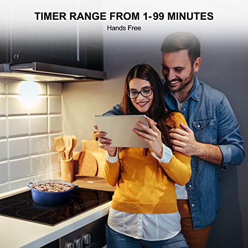 Electric Cooktop, Thermomate 30 Inch Built-In Radiant Electric Stove Top, 240V Ceramic Electric Stove With 5 Burners, 9 Heating Level, Timer & Kid Safety Lock, Sensor Touch Control #TOP4