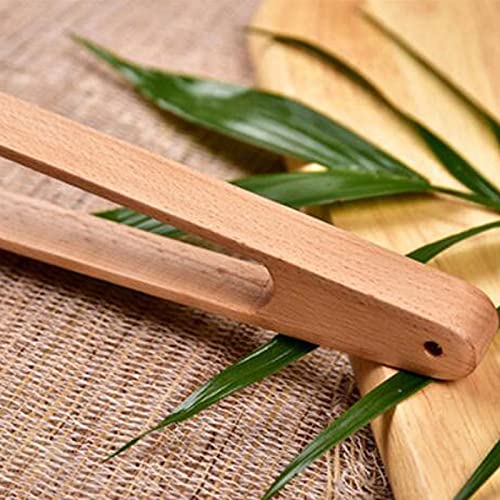 Pinces à Sac de Barbecue pour Aliments, Pince de Service de Salade de Cuisine en Bois, Viande, Pain grillé, ustensiles en Bois