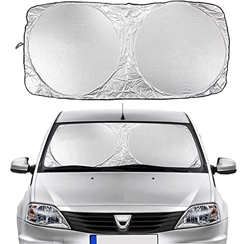 BESPORTABLE Voiture Pare-Soleil Anti-UV Pour Pare-Brise Avant Dacia Sandero Stepway R4 Xplore Streetway, Intérieur Protection Couverture, Accessoires