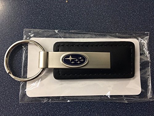 Subaru Gear Subaru Logo Leather Key Tag Keyring Key Chain Genuine